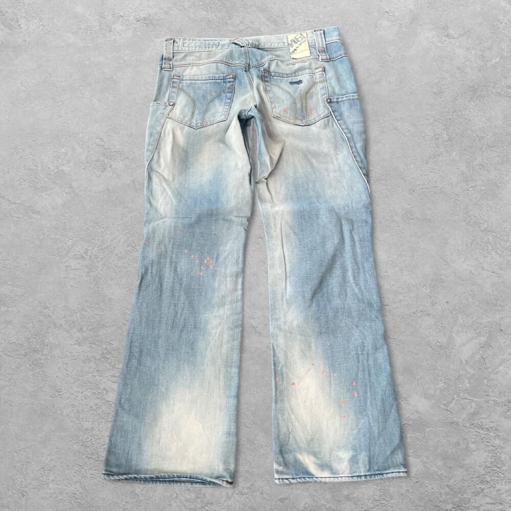 Vintage Y2K Miss Sixty Flip Vargo Low Rise Jeans 26 Dirty Wash Archival